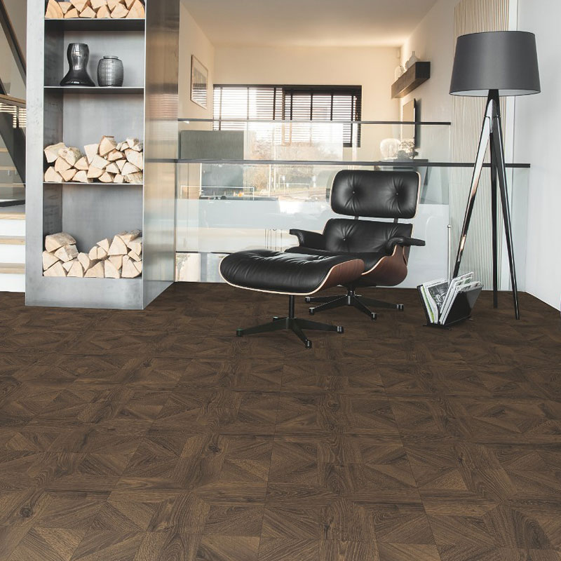 Ламинат Quick Step Impressive Patterns Ultra (Rus) IPU 4145 Дуб кофейный брашированный